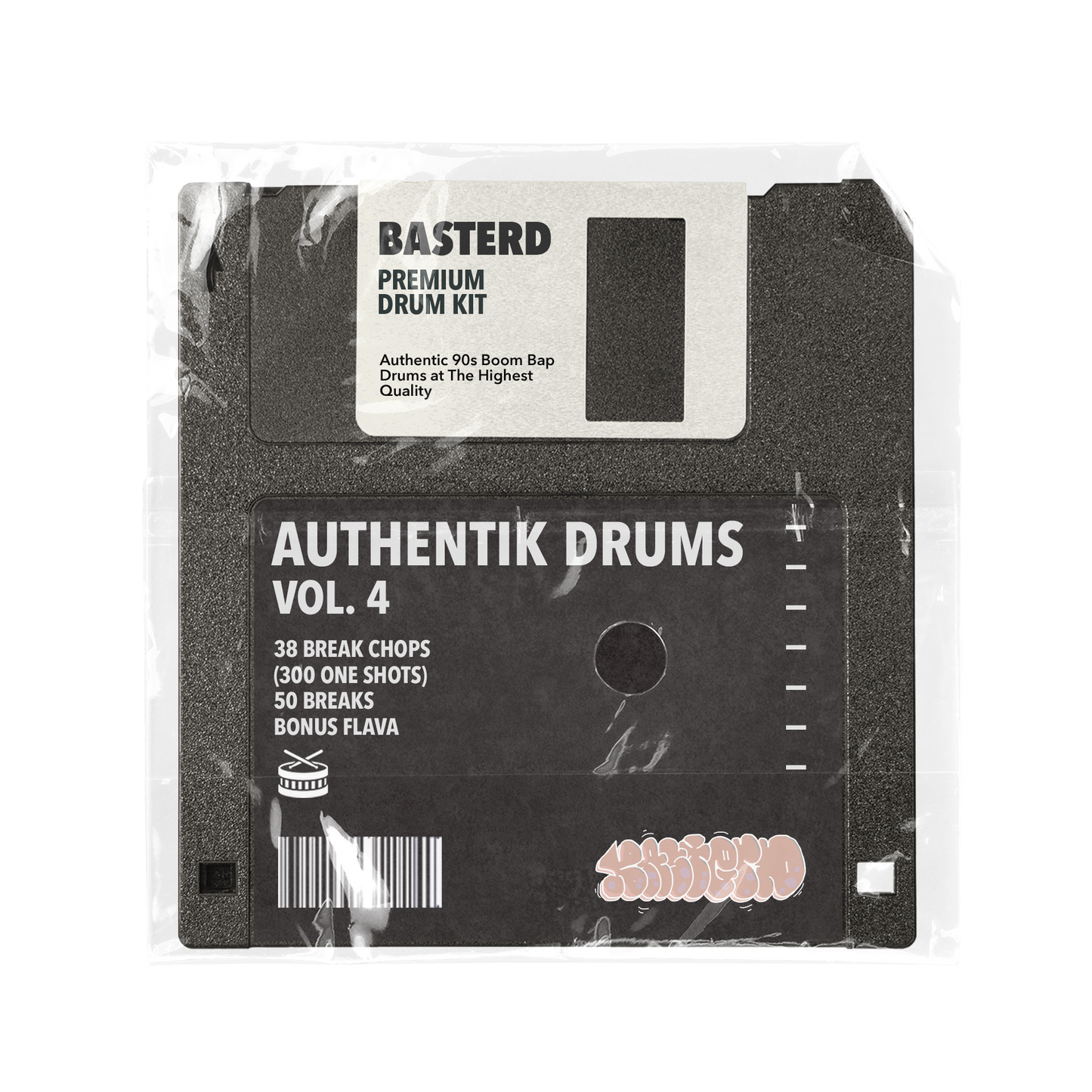 Authentik Drums Vol. 4 - Premier 90s Boom Bap Kit | Basterd Records